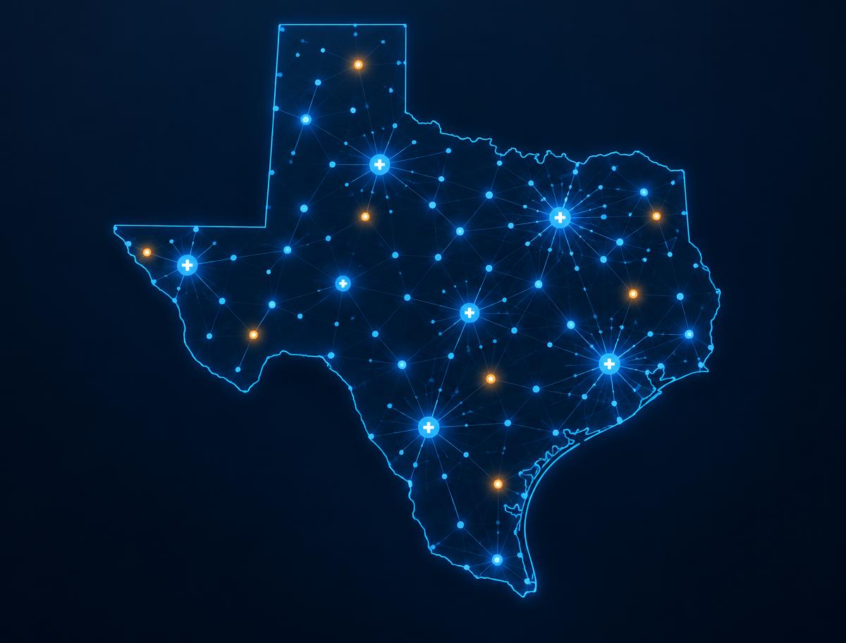 Map of Alivio clinic coverage across Texas